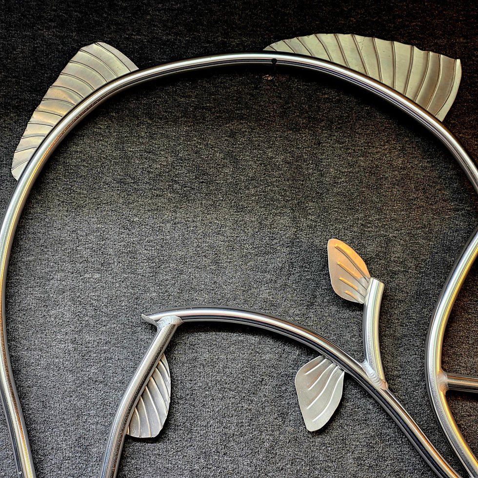Thumbnail: Aluminum Pipe Fish Wall Art | Coastal Sportfish Metal Sculpture