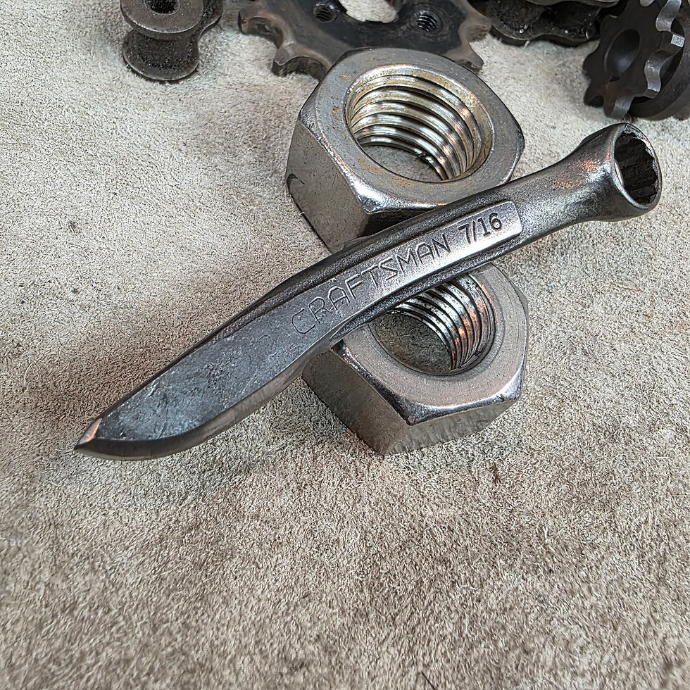 Thumbnail: Forged Box End Wrench Knife | Craftsman 7/16 | 4"