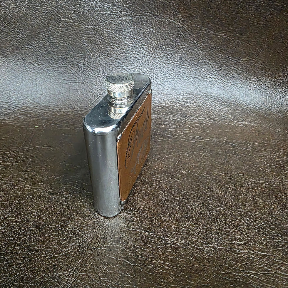 Thumbnail: Forged Copper & Stainless Steel Hip Flask | Artisan Handmade | F*ck Off