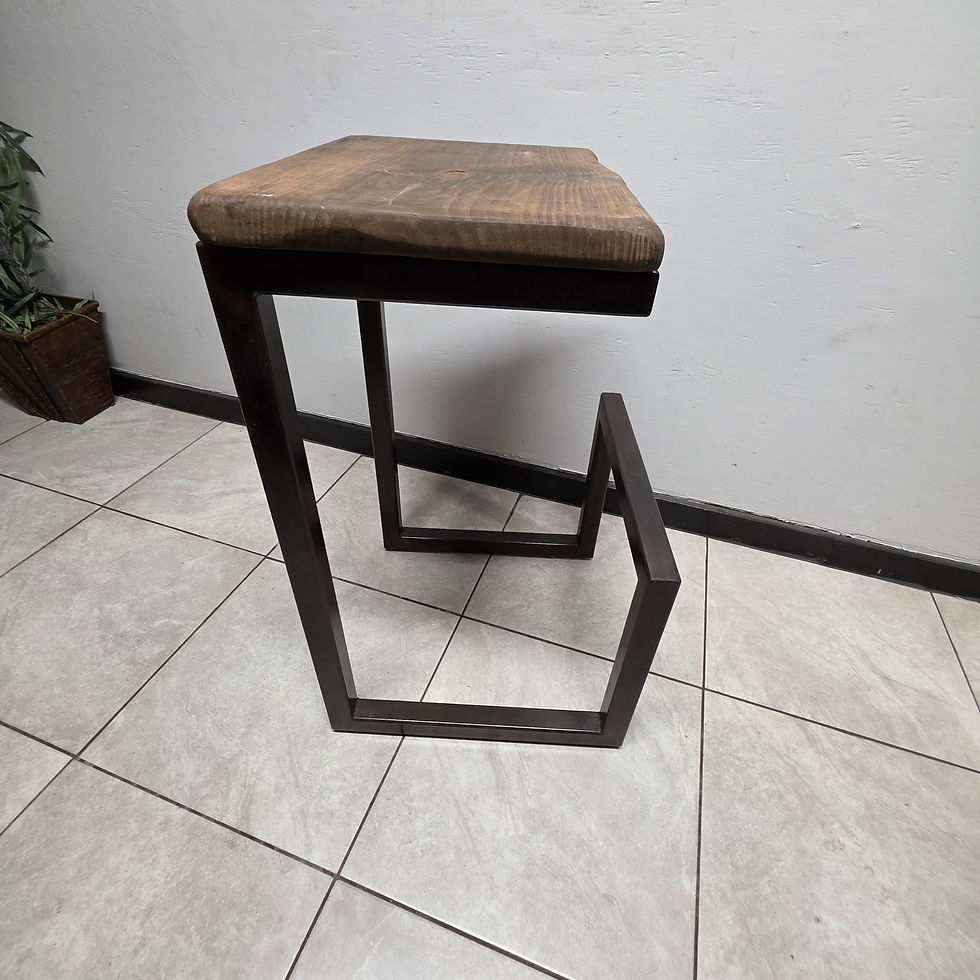 Thumbnail: Modern Rustic C-Frame Designer Stool