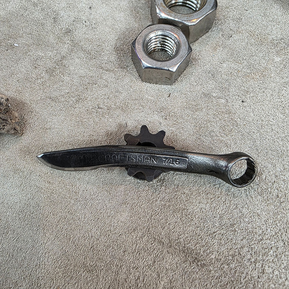 Thumbnail: Forged Box End Wrench Knife | Craftsman 7/16 | 4"