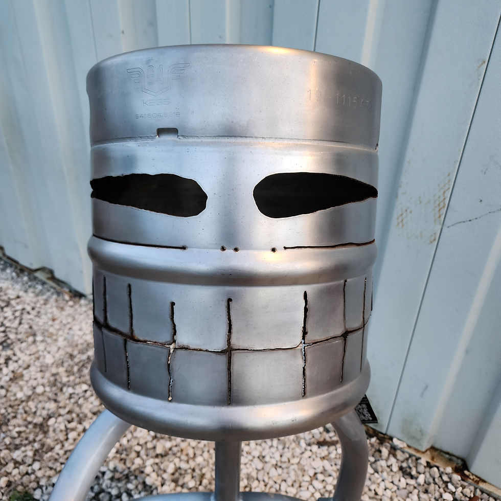 Thumbnail: Handmade metal tiki creature for patios and tiki bars