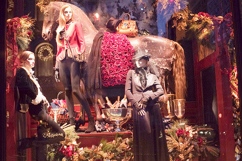Macy's Christmas Window Curbside