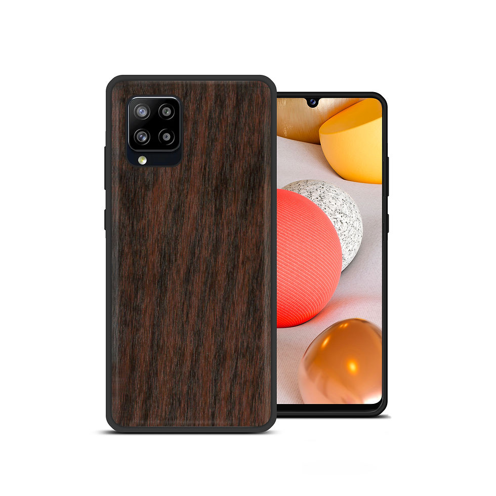 Thumbnail: 【FabricWOOD】Classic Wooden PU Case- Samsung A42 5G