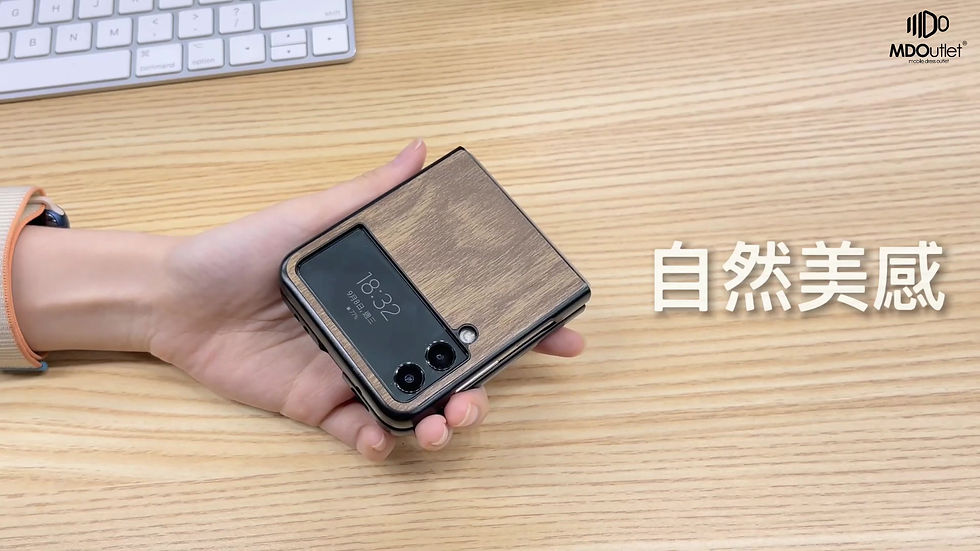 縮圖：【FabricWOOD】PU皮革木紋- Samsung Galaxy Z Flip3/ Z Fold3