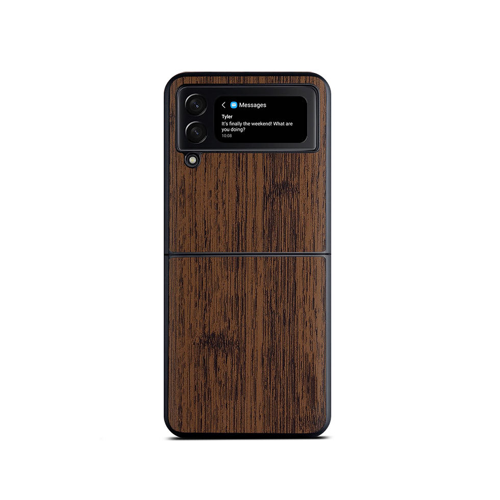 Thumbnail: 【FabricWOOD】Classic Wooden PU Case- Samsung Galaxy Z Flip3/ Z Fold3