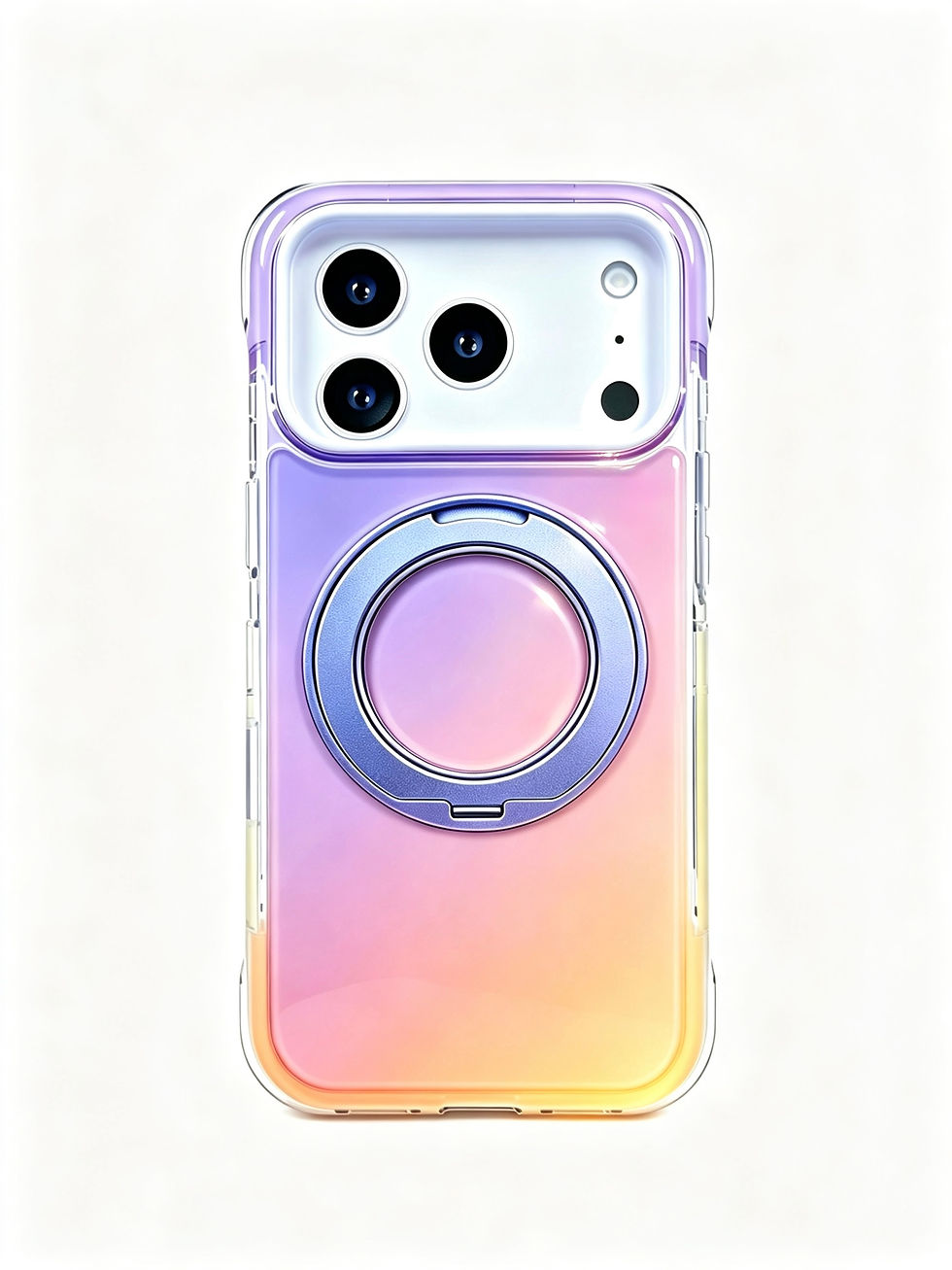 縮圖：iPhone 18 Pro / 18 Pro Max -【Colora Stand 透明漸變支架手機殼】＋【極上 PRO 抗壓邊高清貼】Starter Pack