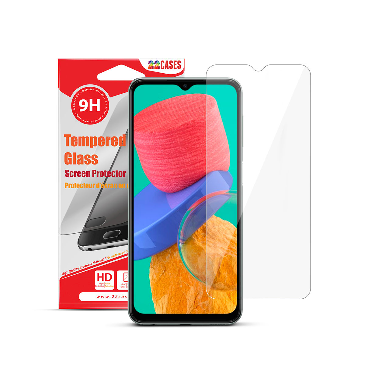 Samsung M33 5G -Asahi Ordinary Clear Glass Screen Protector