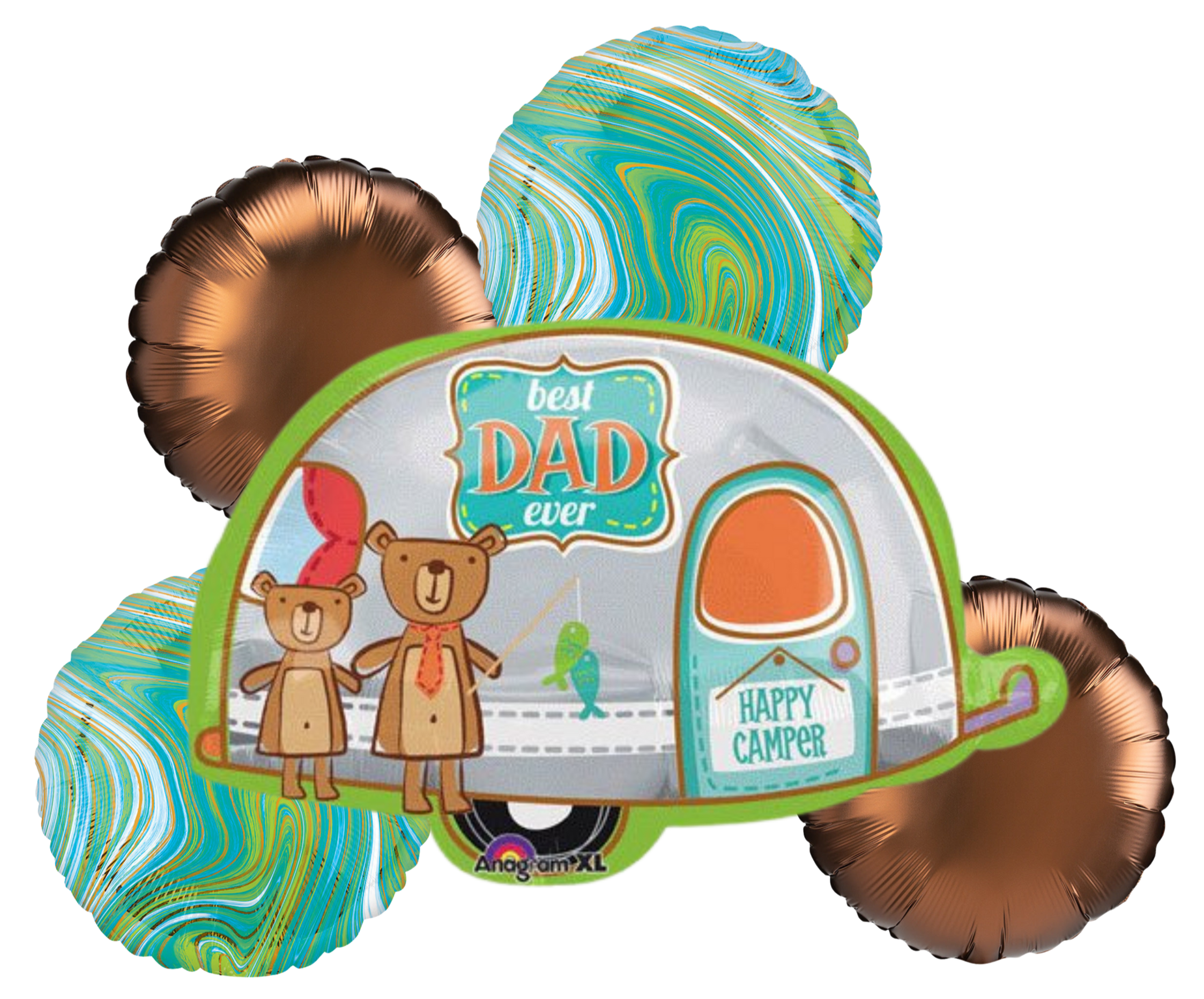 5 Piece Camper Happy Father's Day Bouquet