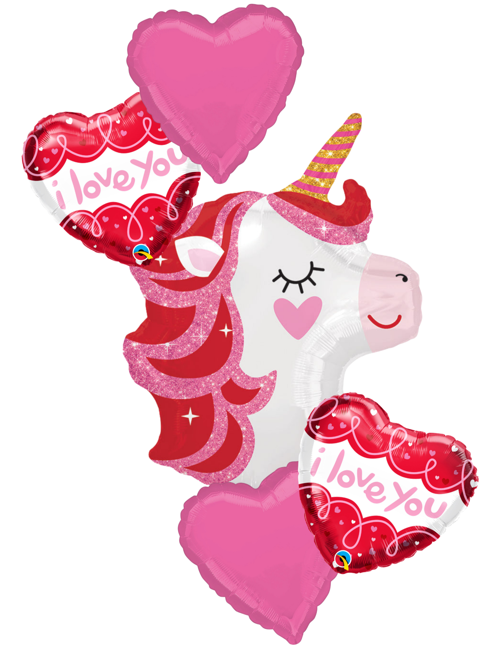 5 Piece I Love You Unicorn Bouquet