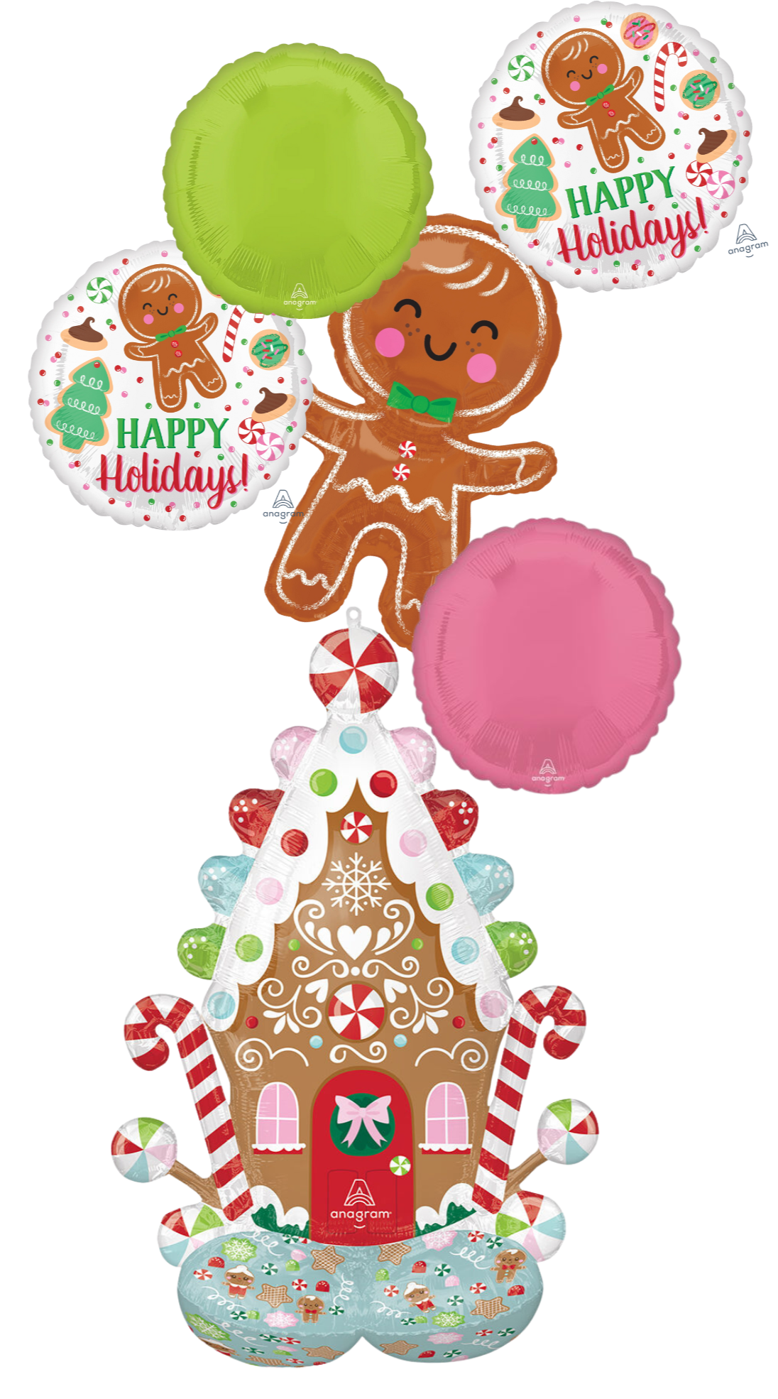 6 Piece Gingerbread House Bouquet
