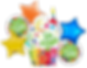 6 Piece Feliz Cumpleanos Cupcake Bouquet