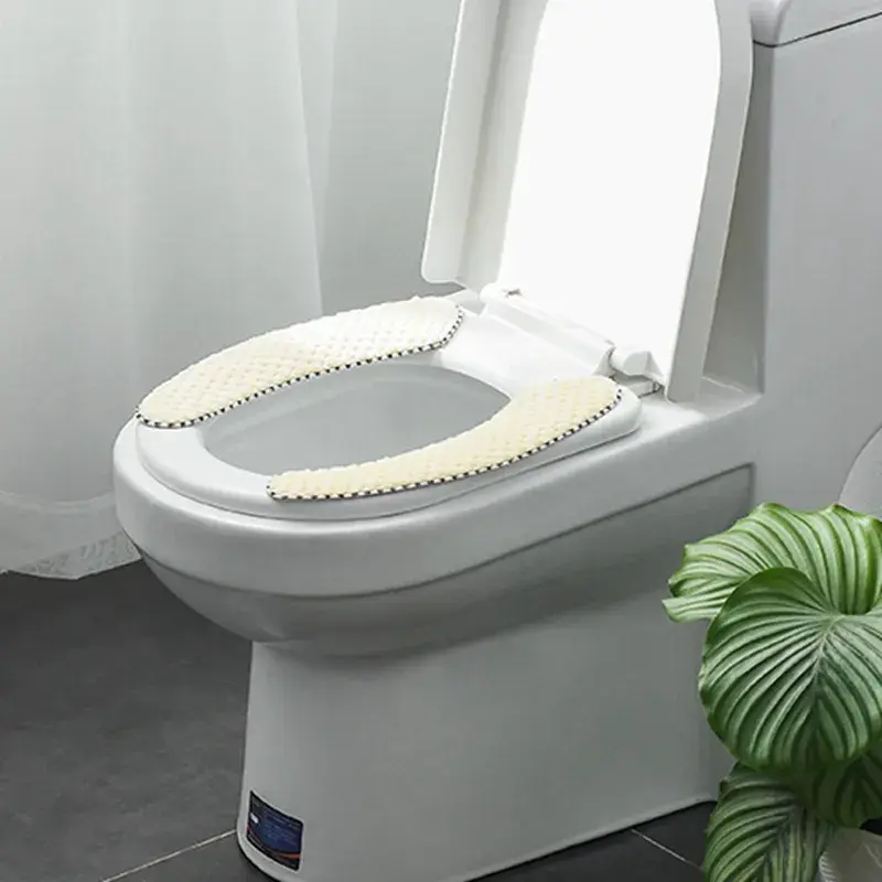 Miniatura: Universal Toilet Seat Cover Soft WC Toilet Seat Cushion O-Shaped Warmer WC