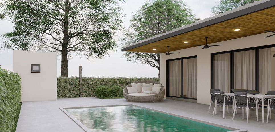 Backyard view.
