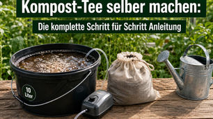 Kompost-Tee selber machen: Die komplette Schritt-für-Schritt-Anleitung (einfach & günstig)