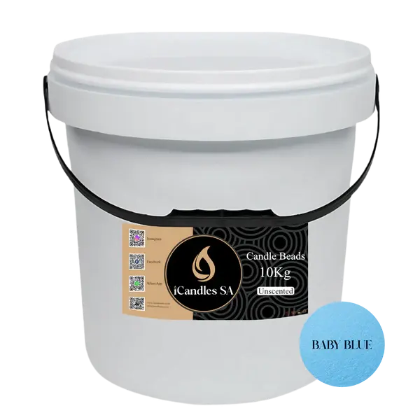 Thumbnail: Candle Beads - Baby Blue + Wicks