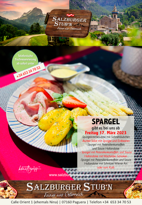 SPARGEL IN DEN SALZBURGER STUBN