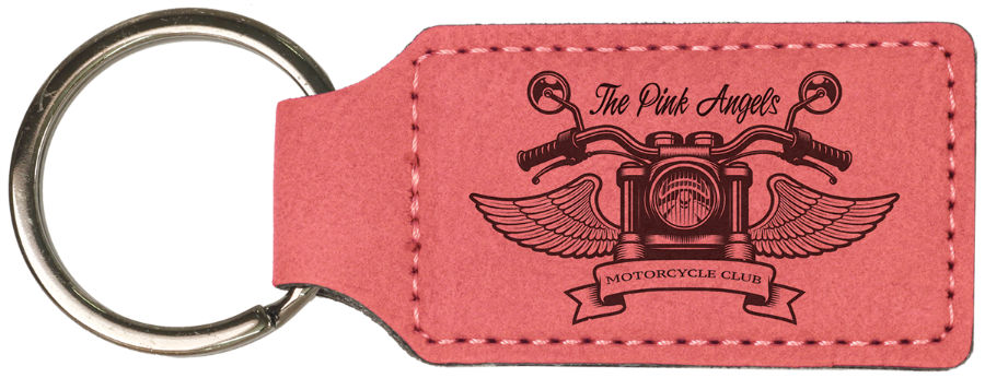 Thumbnail: Rectangle Leatherette Keychain