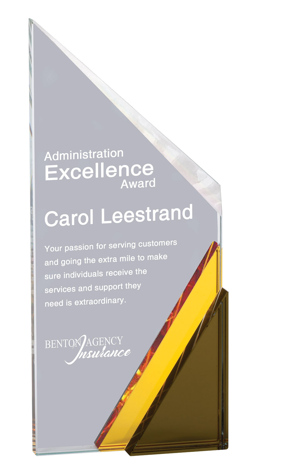 Thumbnail: Peak Crystal Award with Slant Base