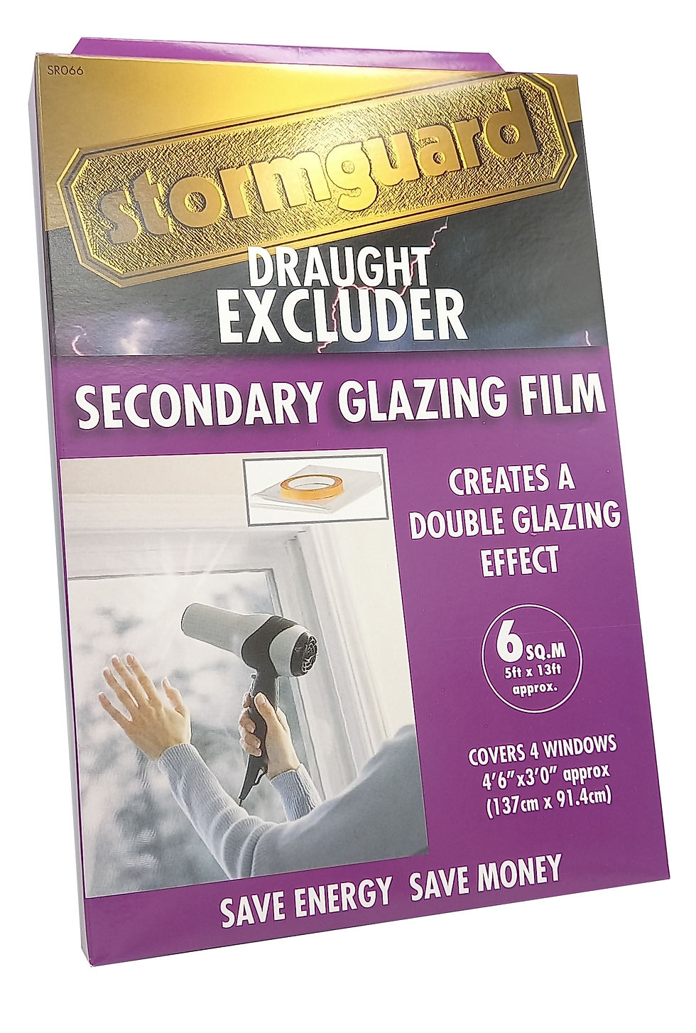 Stormguard Secondary Glazing Film 6sq/m