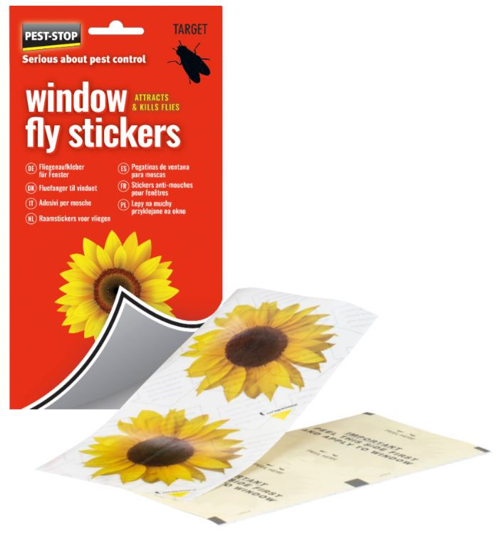 Pest-Stop Window Fly Stickers