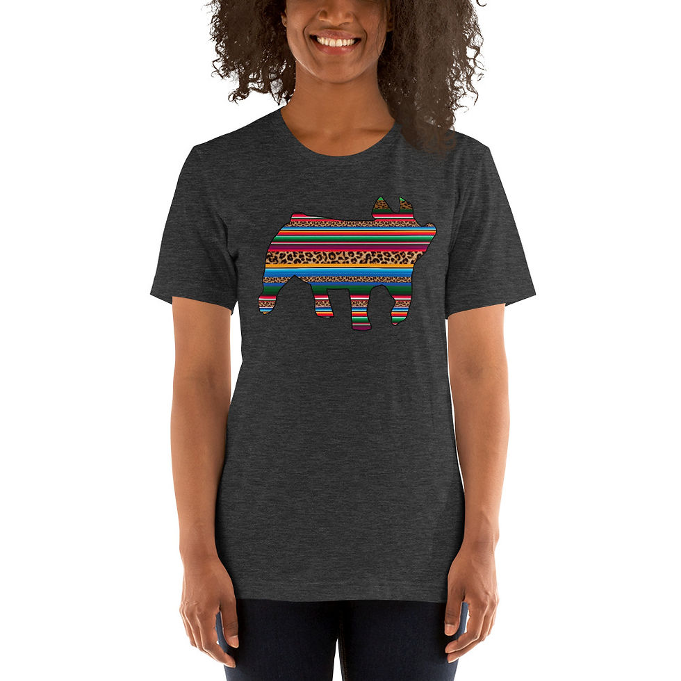 Thumbnail: Serape Cheetah Pig T-Shirt