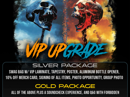 Forbidden announces VIP packages for European Summer dates