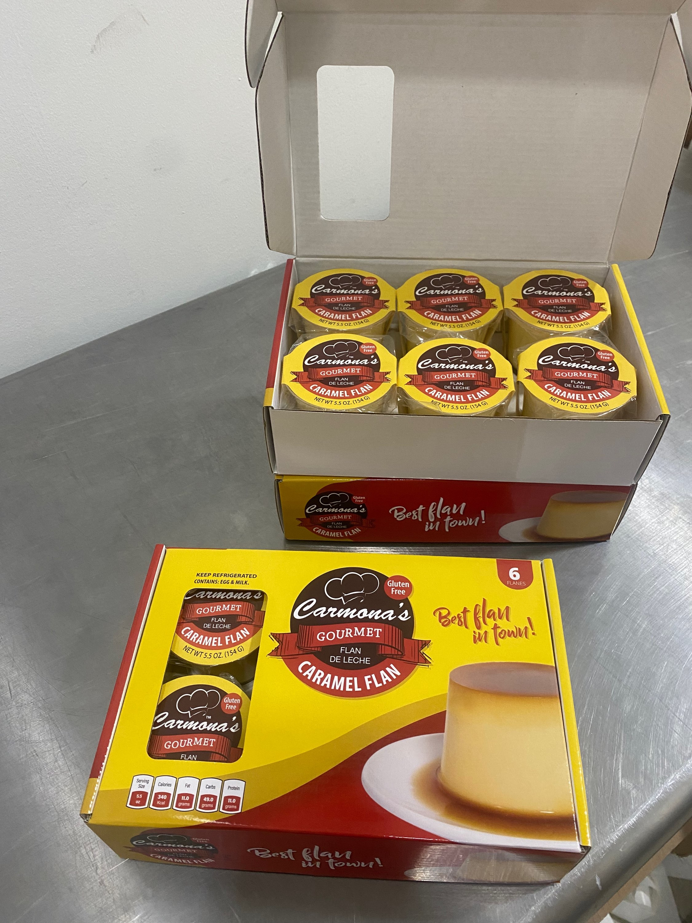 Caramel Flan / Flan de Leche ( 6 units per box)