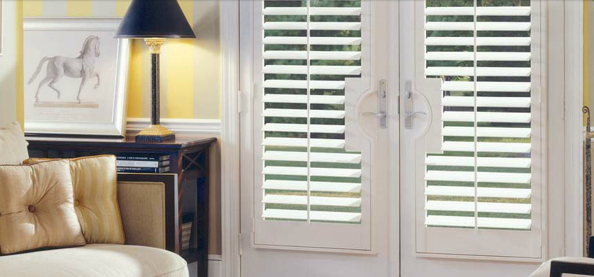 Painted Wood Shutters for Doors
