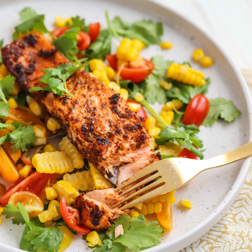 Thumbnail: Cajun Salmon with Corn Salsa