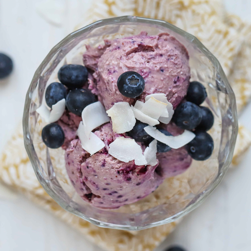 Thumbnail: Blueberry Protein Ice Cream