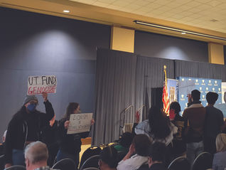 Students Protest During President’s Address