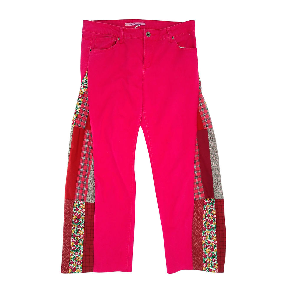 Thumbnail: Pants, Pink Denim