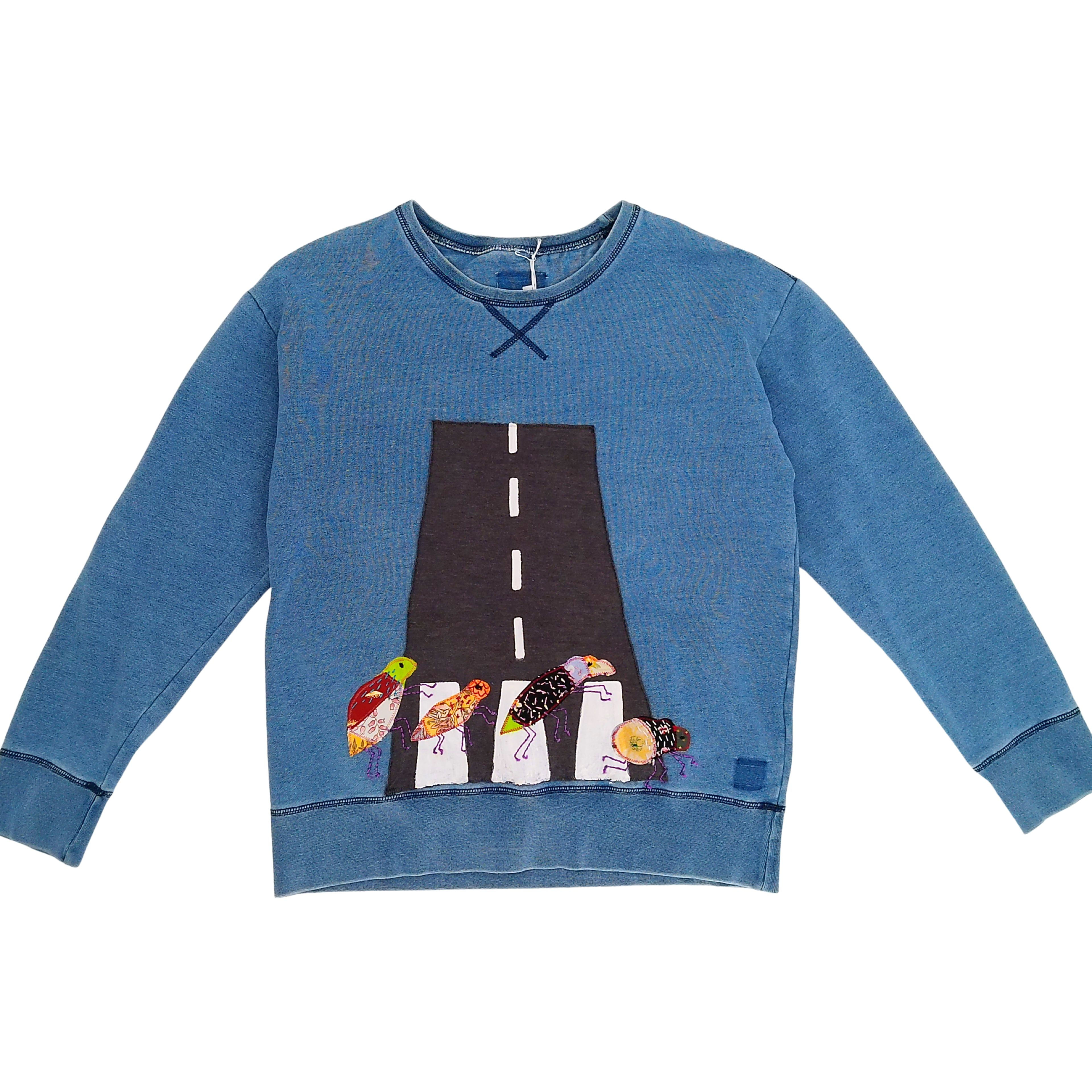 Sweater, "Beetles" Abbey Road Blue
