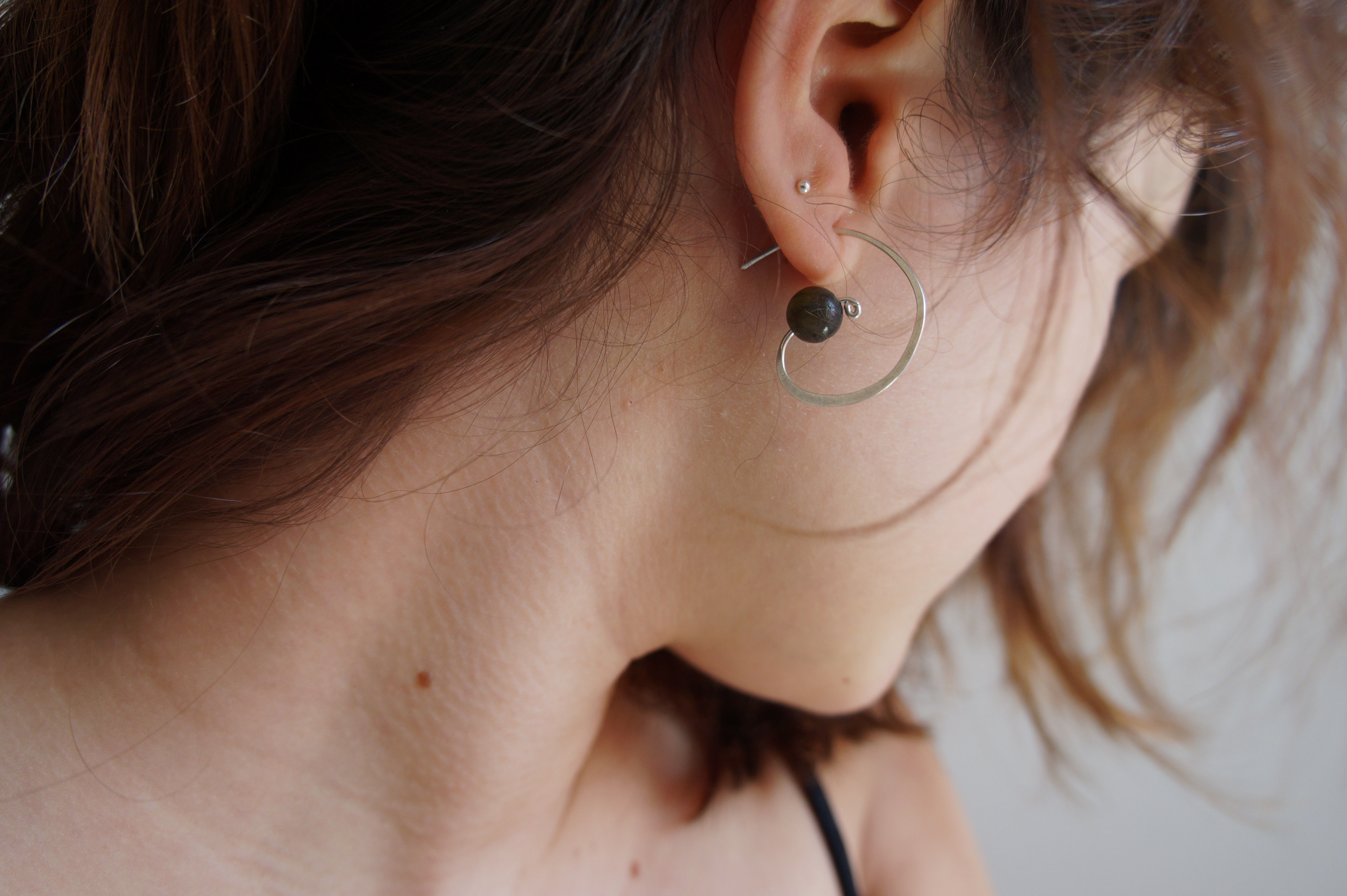 Silver Hooks .Pendientes aro plata, cobre y laton