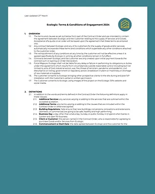 Terms and Conditions