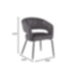 Thumbnail: Leisuremod Verve 5-pc Dining Set w/ 36" Round Dining Table in Black MDF