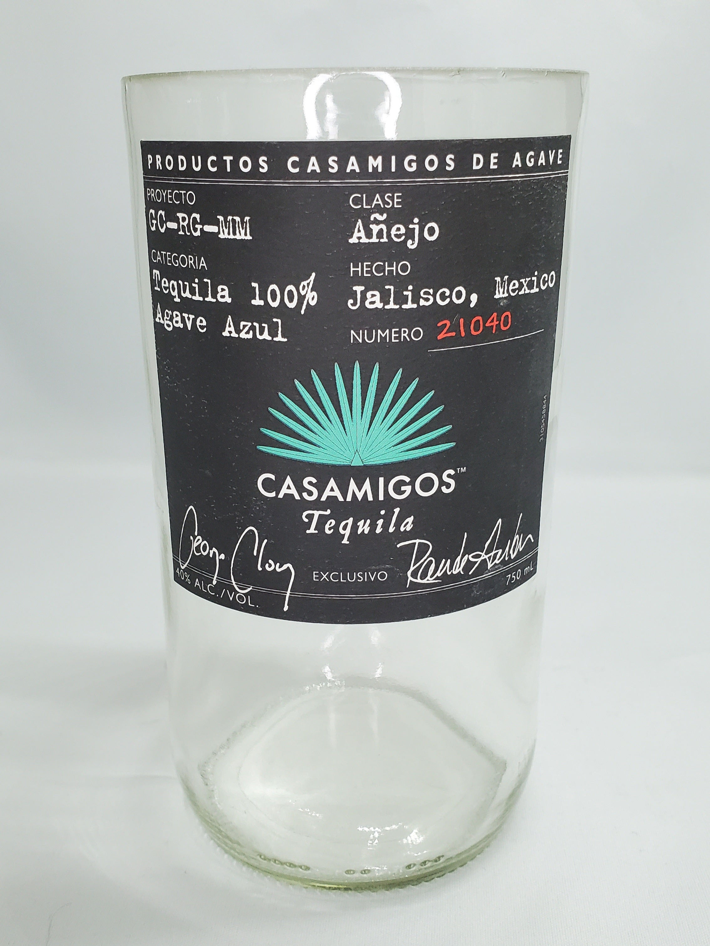 Casamigos George Clooney Upcycled Bottle Candle 24 oz