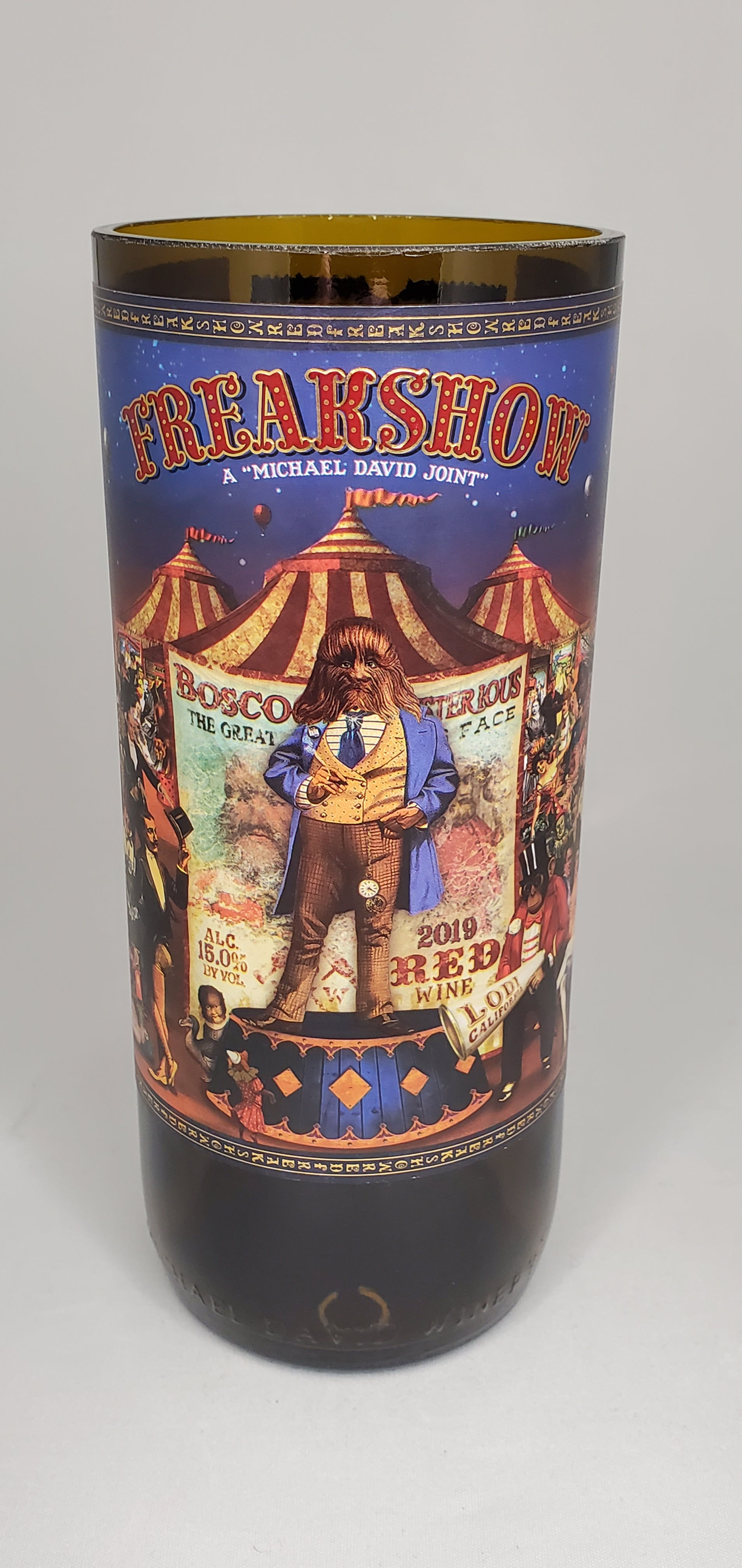 Freakshow Upcycled Bottle Candle 28 oz - Wolfman