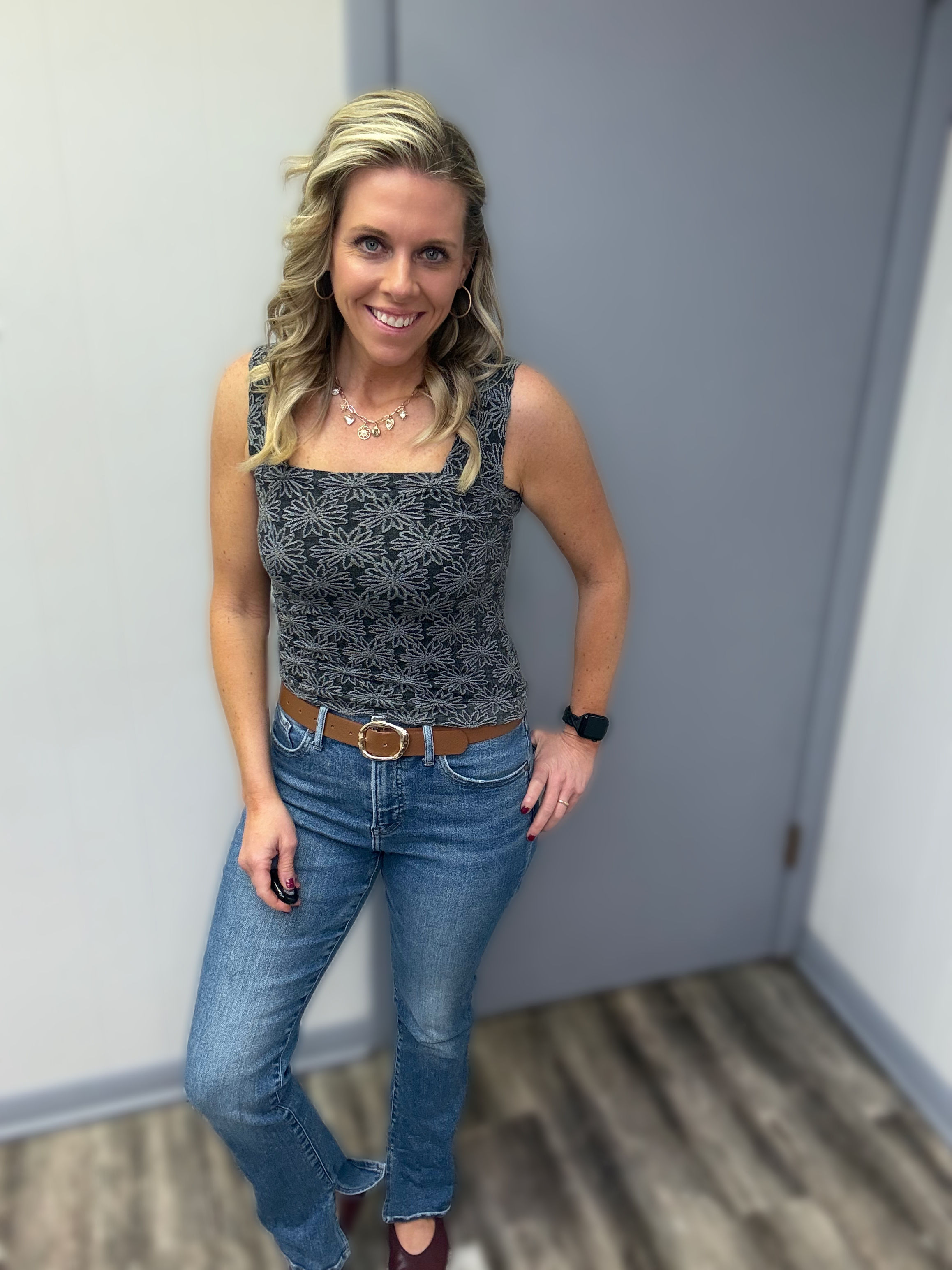 256 -Midnight Bloom Seamless Tank