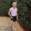 Thumbnail: 303 -Girls Black Flutter Short with Inner Short