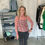 Thumbnail: 259- Rose Tone Floral Printed Mesh Top