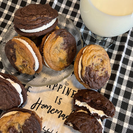 Choc Choc Double Dough Chocolate Chip Cookies & Sandwiches