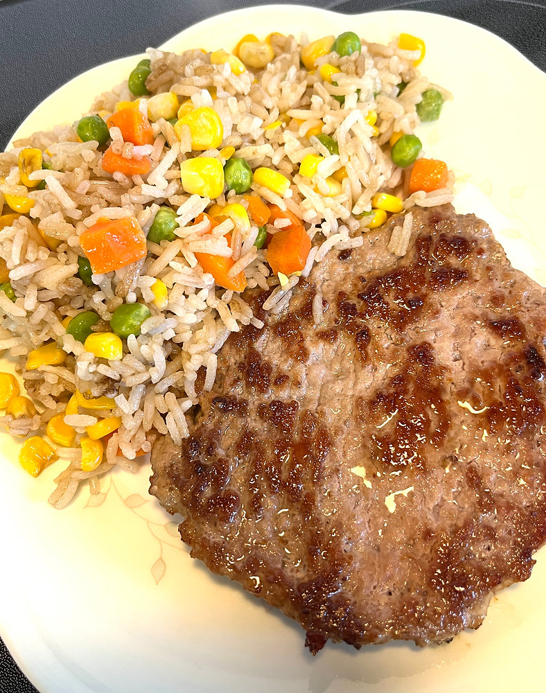 Heart Healthy Rice Pork and Veggies!