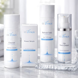Cevitalis Kosmetik Set 1 x 24h Creme, 1 x Power Serum, 1 x Cleanser, 1 x Refresh Tonic