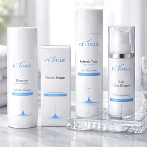 Cevitalis Kosmetik Set 1 x 24h Creme, 1 x Power Serum, 1 x Cleanser, 1 x Refresh Tonic
