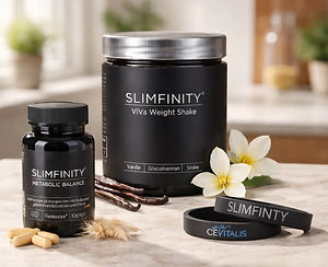 Cevitalis 1 x Slimfinity Metabolic Balance 60 Kapseln
1 x Slimfinity Gummi Armband gratis