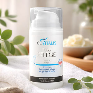 Cevitalis Fußcreme – 100 ml.
Regeneration und Feuchtigkeit für beanspruchte Füße
