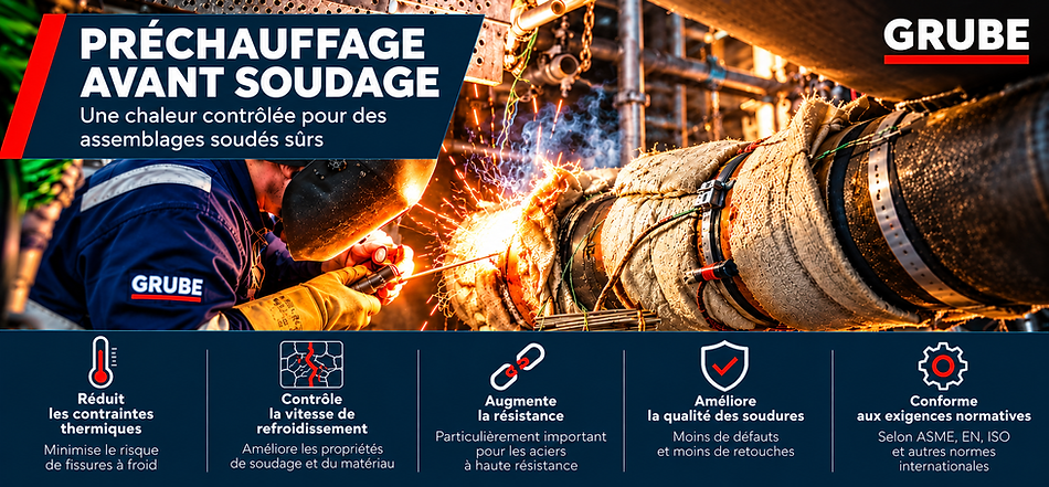 Industrielles Schweißen mit Infografik Frankreich