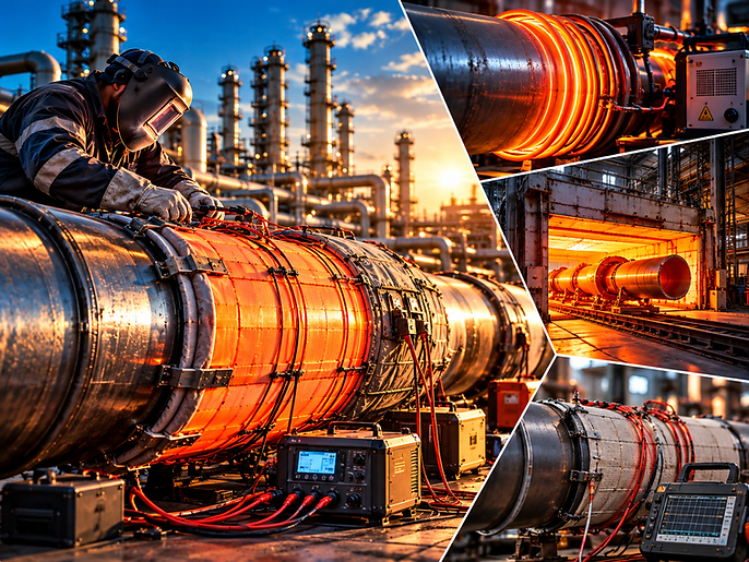 Industrielle Rohrheizung im Werkseinsatz.png